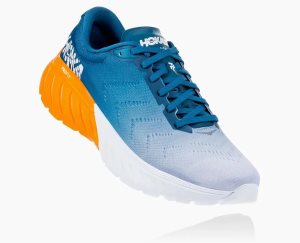 Hoka One One Men's Mach 2 Training Shoes Blue/Light Gold - AU GOMW